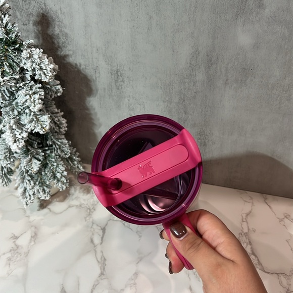 Stanley x Starbucks Holiday 2024 BERRY PINK GLITTER 40oz Tumbler limited edition - Picture 6 of 7
